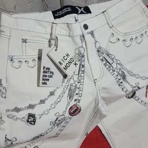 Richmond X White Graphic Jeans